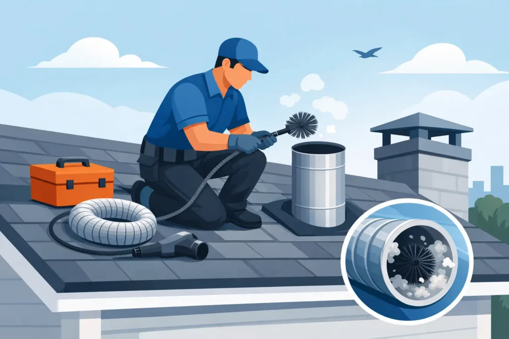 How to Clean Your Roof Dryer Vent Safely