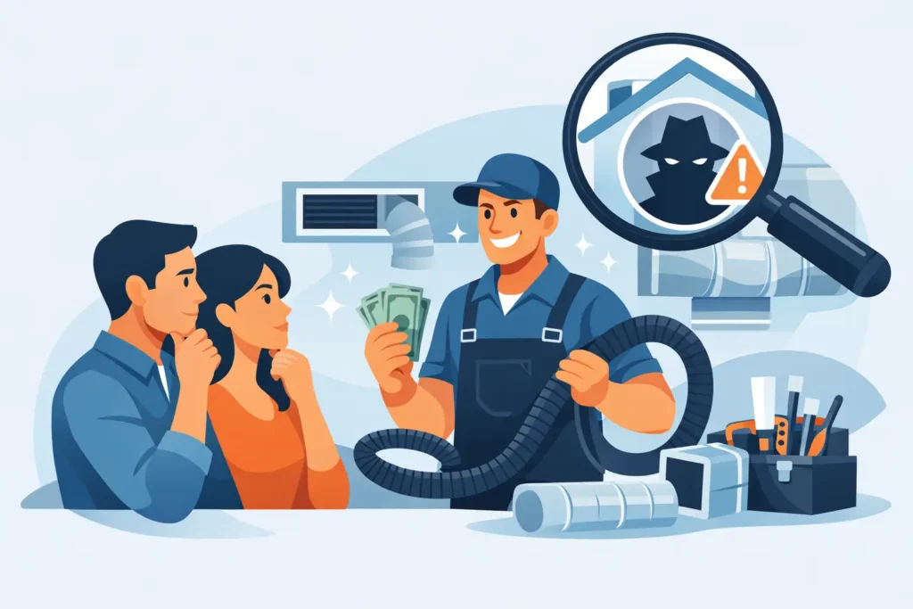 How to Spot Duct Scams Before You Book