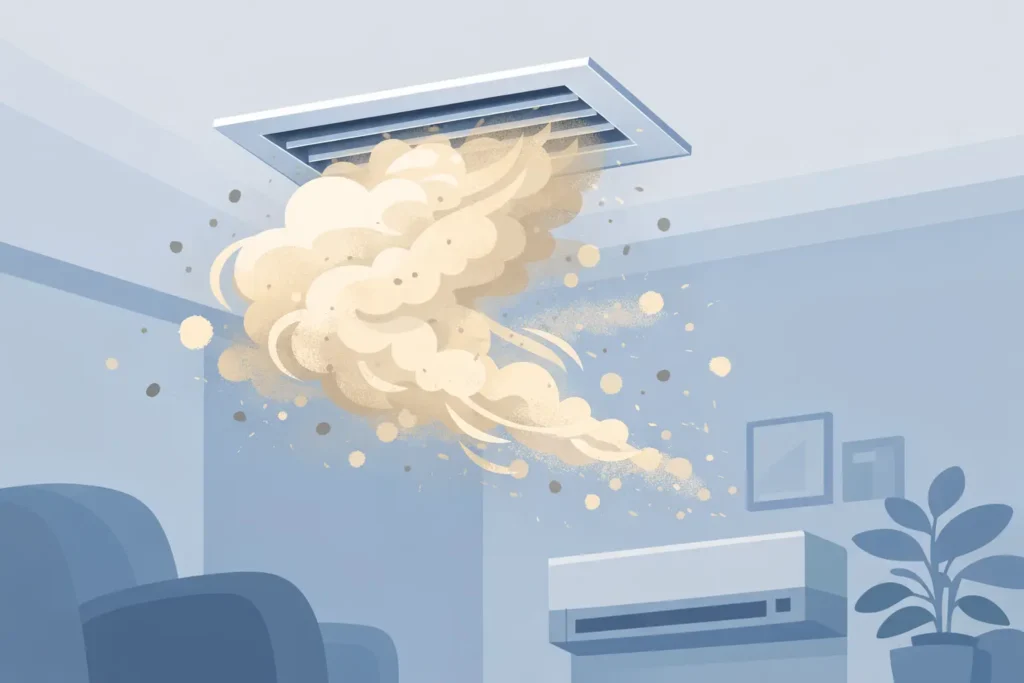 Why Is Dust Coming From Vents?