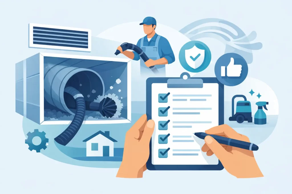 Air Duct Cleaning Service Review Checklist