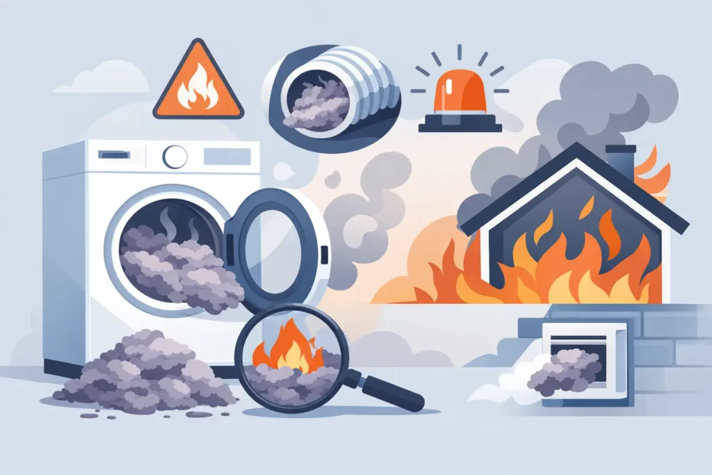 7 Signs of Dryer Lint Fires You Shouldn't Ignore