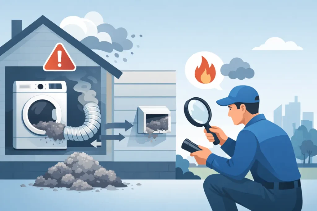 Brampton Dryer Vent Inspection Warning Signs